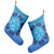 Hawaii Turtle Hibiscus Blue Christmas Stocking - AH - Polynesian Pride