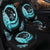 Hawaii Turtle Hibiscus Map Polynesian Car Seat Covers Turquoise - AH - Polynesian Pride