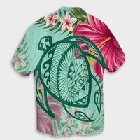 Hawaii Turtle Hibiscus Plumeria Hawaiian Shirt - Hug Style - AH - Polynesian Pride