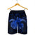 Hawaii Turtle Hibiscus Polynesian Men's Shorts - Full Style - Blue - AH - Polynesian Pride