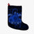 Hawaii Turtle Hibiscus Polynesian Christmas Stocking - Full Style - Blue - AH Christmas Stocking 26 X 42 cm Black - Polynesian Pride