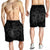 Hawaii Turtle Hibiscus Polynesian Men's Shorts - Full Style - Gray - AH - Polynesian Pride