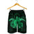 Hawaii Turtle Hibiscus Polynesian Men's Shorts - Full Style - Green - AH - Polynesian Pride