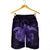 Hawaii Turtle Hibiscus Polynesian Men's Shorts - Full Style - Purple - AH - Polynesian Pride