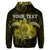 Custom Hawaii Turtle Hibiscus Polynesian Hoodie Full Style Yellow - Polynesian Pride