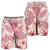 Hawaii Turtle Kanaka Plumeria Polynesian Men's Shorts Pink - AH - Polynesian Pride