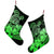 Hawaii Turtle Map Polynesian Christmas Stocking Safety Green - AH - Polynesian Pride