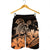 Hawaii Turtle Map Polynesian Men's Shorts Safety Orange - AH - Polynesian Pride