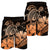 Hawaii Turtle Map Polynesian Men's Shorts Safety Orange - AH - Polynesian Pride