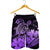 Hawaii Turtle Map Polynesian Men's Shorts Safety Violet 2 - AH - Polynesian Pride