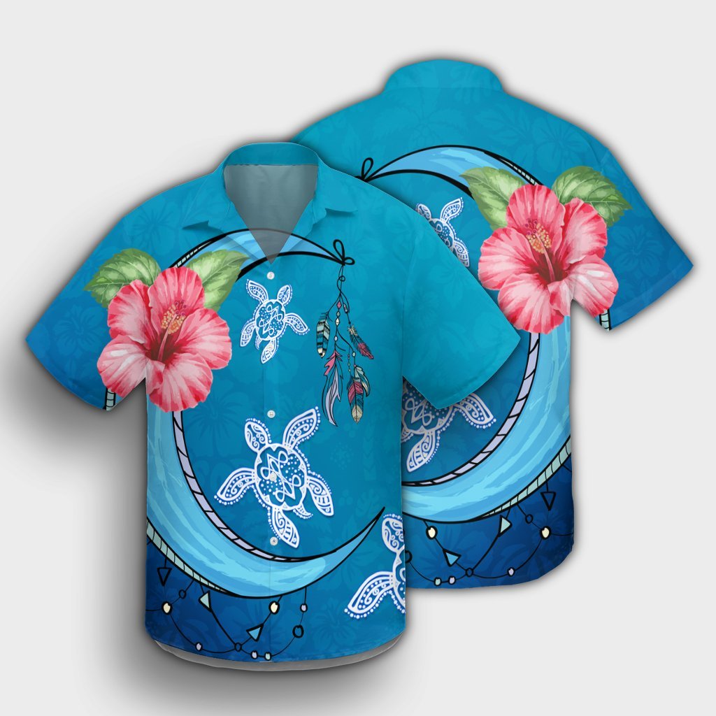 Hawaii Turtle Moon Dream Hawaiian Shirt - AH - Polynesian Pride