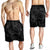 Hawaii Turtle Ohana Hibiscus Poly Men's Shorts - Gray - AH - Polynesian Pride