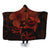 Hawaii Turtle Ohana Hibiscus Poly Hooded Blanket - Orange - AH Hooded Blanket White - Polynesian Pride