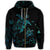 Hawaii Turtle Ohana Paua Shell Zip Hoodie - Polynesian Pride