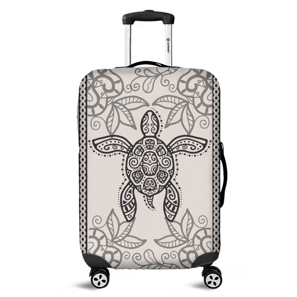 Hawaii Turtle Pattern Luggage Covers - AH Black - Polynesian Pride