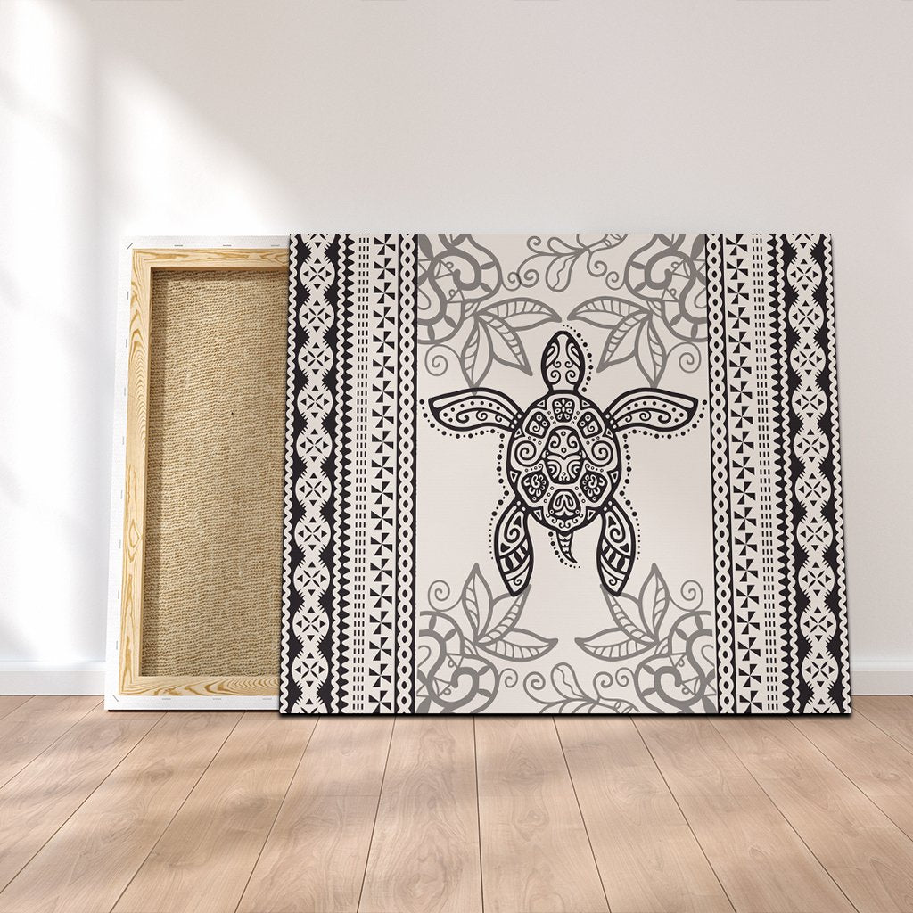 Hawaii Turtle Pattern Canvas - AH Canvas Poly-cotton - Polynesian Pride