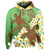 Custom Hawaii Turtle Plumeria Hoodie Green Style - Polynesian Pride