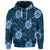 Custom Hawaii Turtle Plumeria Blue Hoodie - Polynesian Pride