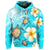 Custom Hawaii Turtle Plumeria Coat of Arm Ocean Hoodie - Polynesian Pride