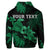 Custom Hawaii Turtle Plumeria Coconut Tree Polynesian Hoodie Green - Polynesian Pride