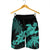 Hawaii Turtle Plumeria Coconut Tree Polynesian Men's Shorts - Turquoise - AH - Polynesian Pride