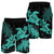 Hawaii Turtle Plumeria Coconut Tree Polynesian Men's Shorts - Turquoise - AH - Polynesian Pride