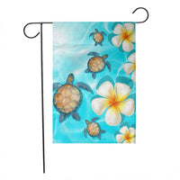 Hawaii Turtle Plumeria Ocean Flag - AH - Polynesian Pride