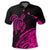 Hawaii Turtle Polynesian Map Plumeria Polo Shirt Pink - Polynesian Pride