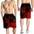 Hawaii Turtle Polynesian Map Plumeria Men's Shorts Red - AH - Polynesian Pride