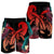 Hawaii Turtle Polynesian Tropical Men's Shorts - Ghia Style Red - AH - Polynesian Pride