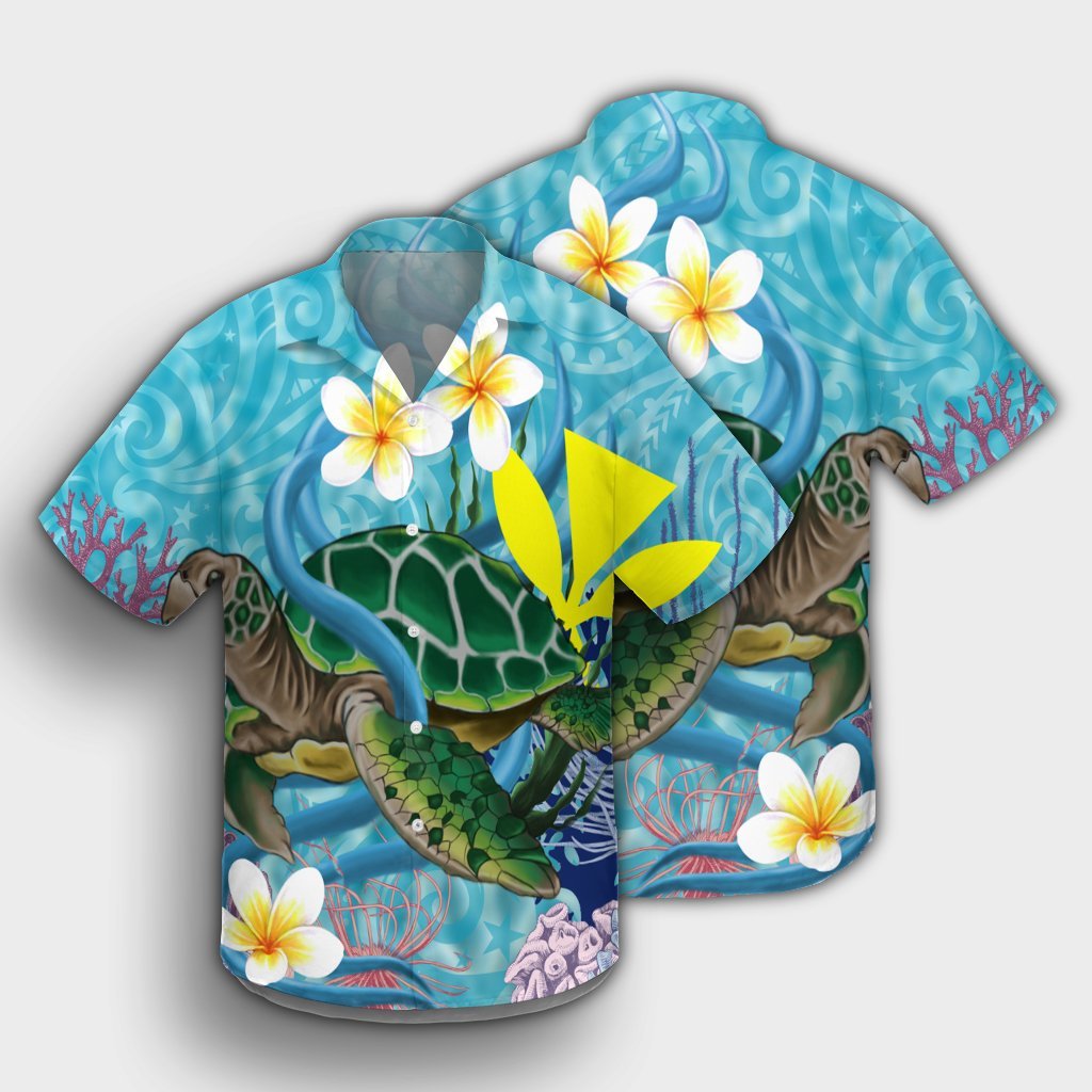 Hawaii Turtle Sea Cotral Polynesian Hawaiian Shirt - AH - Polynesian Pride