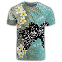 Hawaii Turtle Sea Plumeria T Shirt - Polynesian Pride