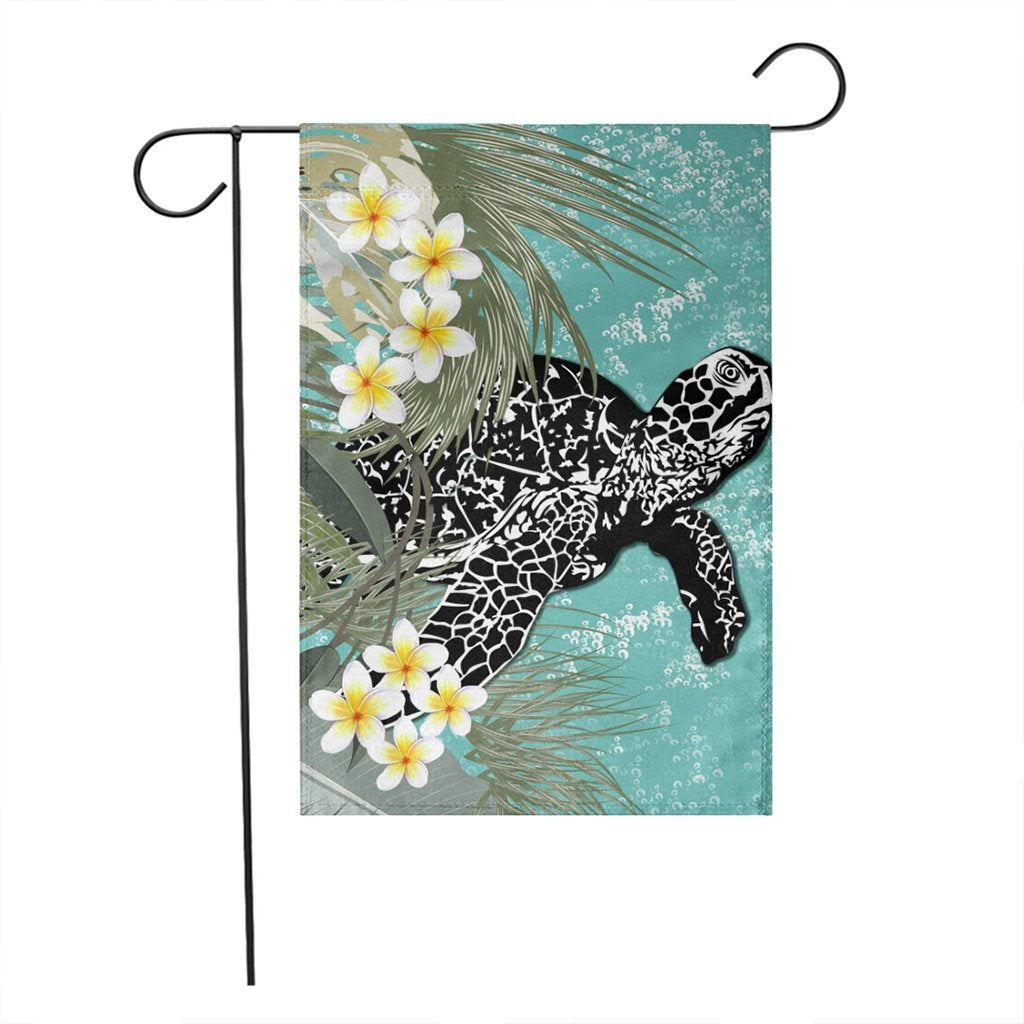 Hawaii Turtle Sea Plumeria Flag - AH - Polynesian Pride