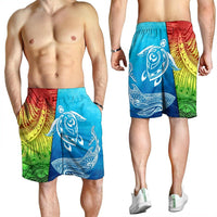 Hawaii Turtle Shark Polynesian And Sea Men's Shorts - AH - Polynesian Pride