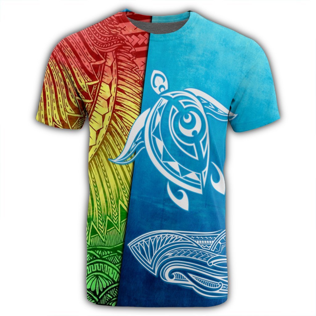 Hawaii Turtle Shark Polynesian and Sea T Shirt - Polynesian Pride
