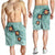 Hawaii Turtle Swimming Tribal Polynesian Men's Shorts - AH - Min Style - Polynesian Pride