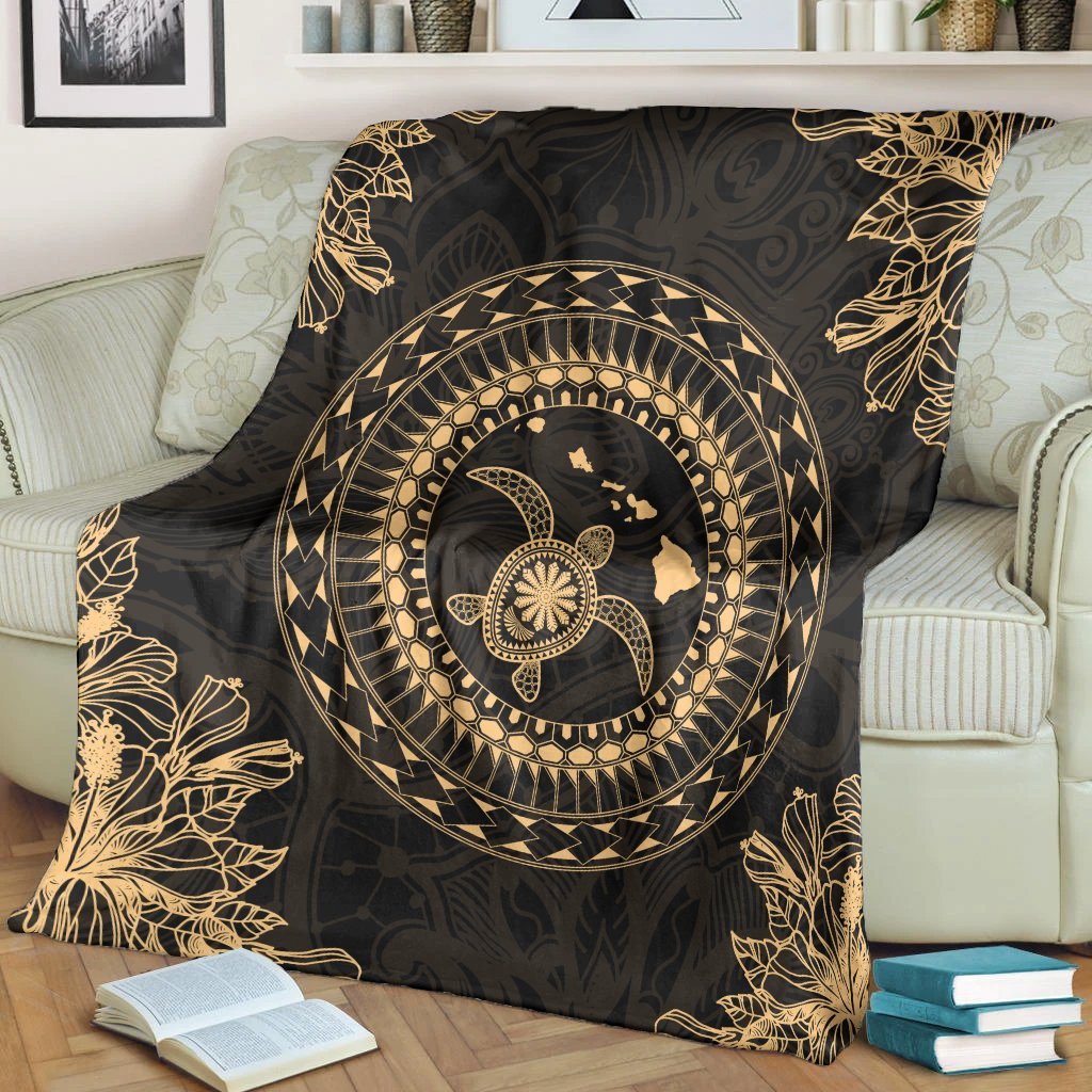 Hawaii Turtle Tradition Premium Blankets - AH - Polynesian Pride