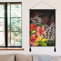 Hawaii Turtle Tree Hibiscus Hanging Poster - AH - Polynesian Pride