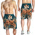 Hawaii Turtle Wave Polynesian Men's Shorts - Hey Style Orange - AH - Polynesian Pride