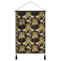 Hawaii Watercolor Flamingos Palm Trees Beautiful Seamless Hanging Poster - AH- Hanging Poster 43 x 65 cm Cotton And Linen - Polynesian Pride