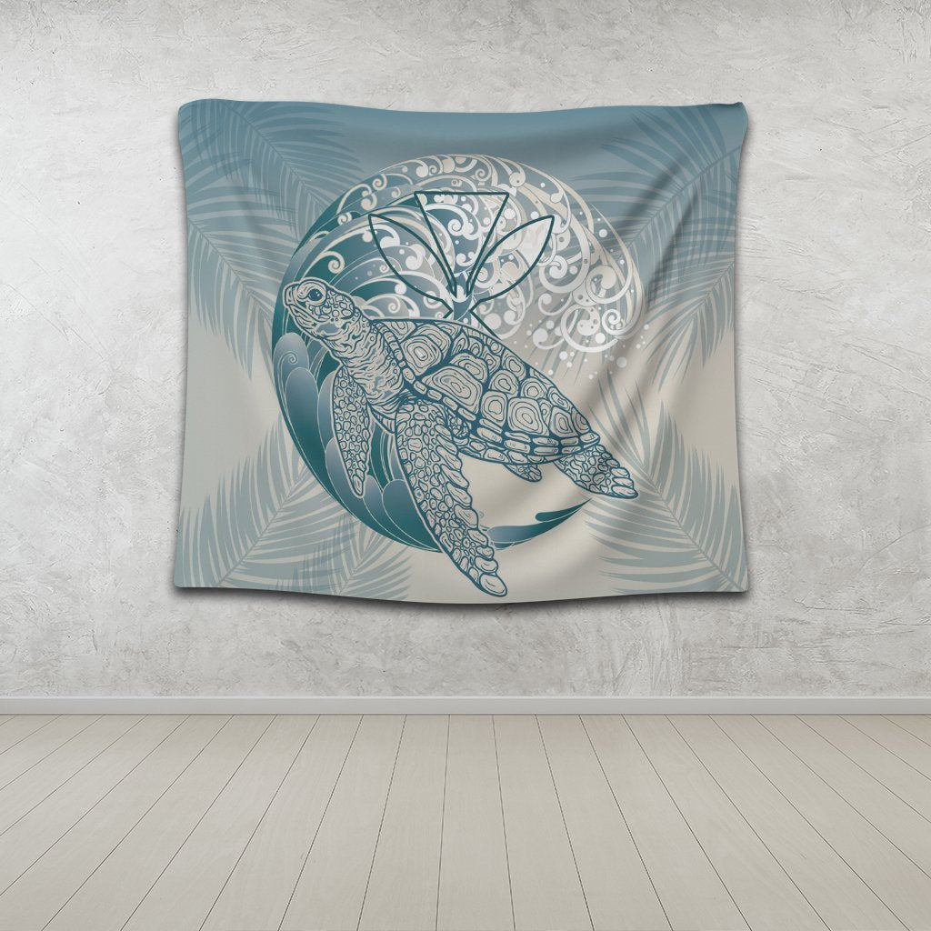 Hawaii Wave Kanaka Turtle Tapestry - AH - Polynesian Pride