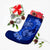 Hawaii Yin Yang Turtle Shark Hibiscus Plumeria Christmas Stocking - Blue - AH - Polynesian Pride