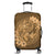 Hawaii Yin Yang Turtle Shark Hibiscus Plumeria Luggage Covers - Gold - AH Black - Polynesian Pride