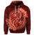 Custom Hawaii Yin Yang Turtle Shark Hibiscus Plumeria Hoodie Orange - Polynesian Pride