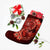 Hawaii Yin Yang Turtle Shark Hibiscus Plumeria Christmas Stocking - Orange - AH - Polynesian Pride