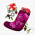 Hawaii Yin Yang Turtle Shark Hibiscus Plumeria Christmas Stocking - Pink - AH - Polynesian Pride