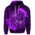 Custom Hawaii Yin Yang Turtle Shark Hibiscus Plumeria Hoodie Purple - Polynesian Pride