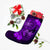 Hawaii Yin Yang Turtle Shark Hibiscus Plumeria Christmas Stocking - Purple - AH - Polynesian Pride