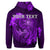 Custom Hawaii Yin Yang Turtle Shark Hibiscus Plumeria Hoodie Purple - Polynesian Pride