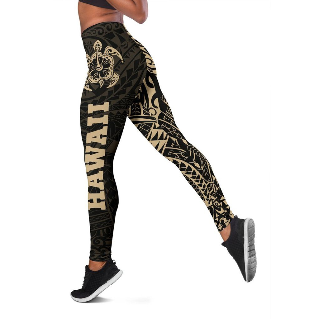 Hawaii Special Leggings A7 Black - Polynesian Pride